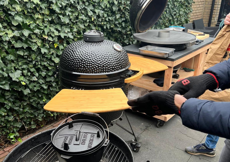 Temperatuur regelen Kamado