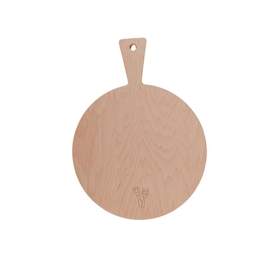 Borrelplank rond 45 x 31 cm