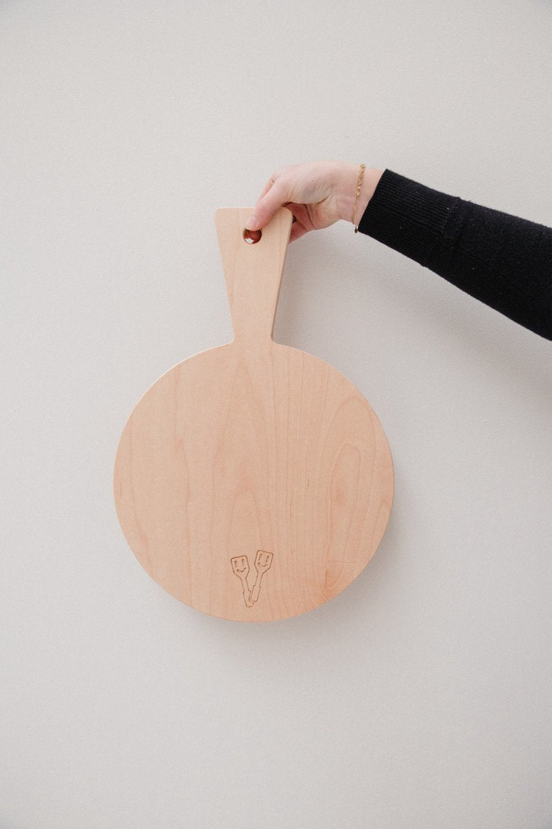 Borrelplank rond 45 x 31 cm
