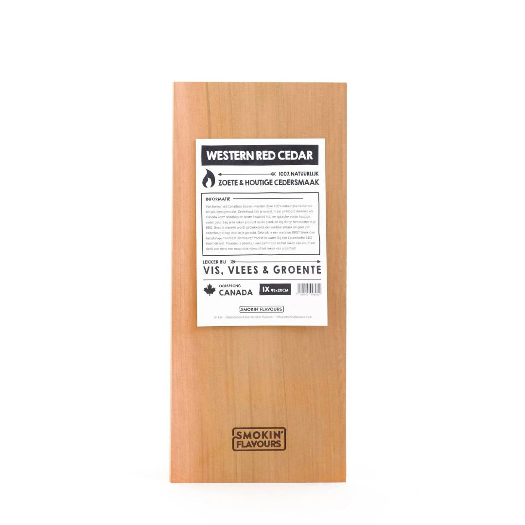 Cederhouten plank 45x20 CM