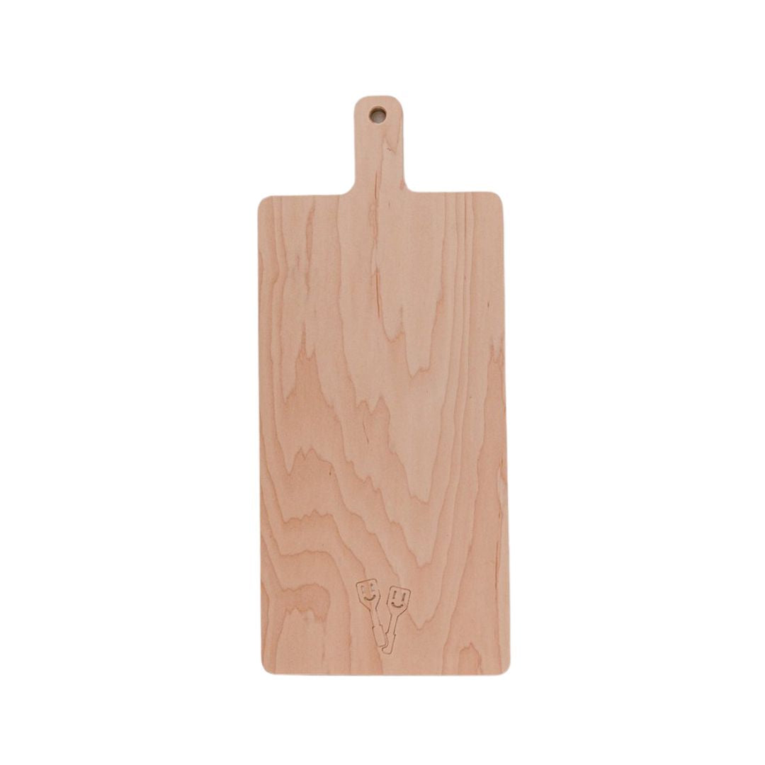 Houten borrelplank met handvat